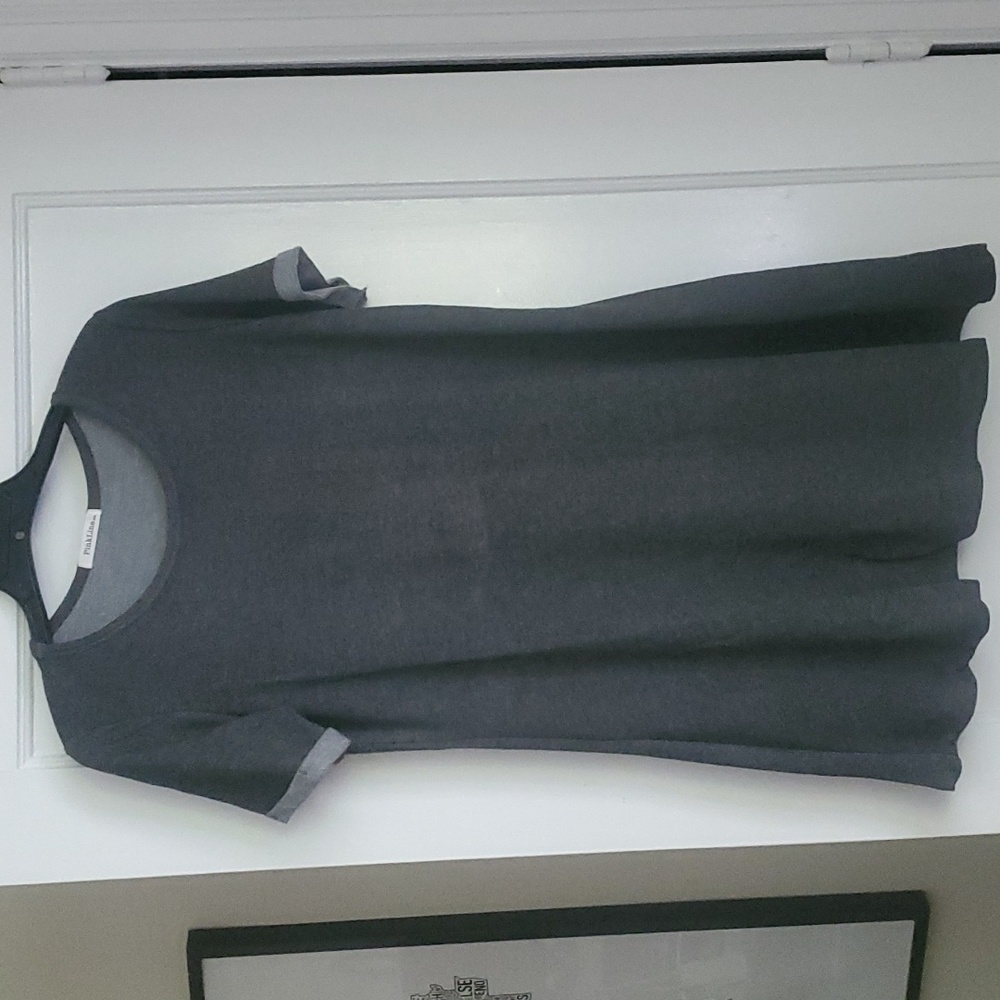 PinkLine USA heather gray t-shirt style dress - very short - NWOT